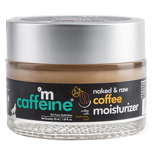 mCaffeine Naked and Raw Coffee Moisturizer - 48-Hour Face Cream Controls Excess Oil - Gel-Based Lotion Instant Moisture - Hyaluronic Acid - 1.69 oz