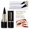 Miss Rose M Gel Eyeliner, Black Eyeliner Pencils, delineador de ojos contra el agua, Easy to Use, Eye Makeup for Women (Premium Black)