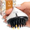 JANE VINE Hair Oil Applicator for Scalp - Scalp Oil Applicator - Hair Oil Dispenser - Hair Growth Oil Applicator - Hair Oil Comb for Scalp - Silicone Bristles - Hair Care Routine - Easy Clean Refill