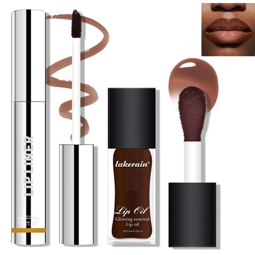 Wugbc Lip Liner Stain Peel Off, Nude Peel Off Lip Stain Long Lasting Waterproof Tinted Lip Oil Makeup Set Transfer-proof Highly Pigmented Color Lip Stain Nourishing Butter Gloss For All Skin Types