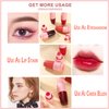 YIBABY 6 Colors Shake Liquid Lipstick Set, Korean Cute Moisturizing Glossy Tinted Lip Gloss, Lip Stain, Multi-Use Lip and Cheek Tint, Non-Stick Cup, Lightweight, Long-Lasting, Vivid Color