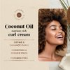 Oliology Coconut Oil Curl Cream - Defines & Enhances Curls & Waves | Botanically Infused | Conditions & Reduces Frizz | Made in USA, Cruelty Free & Paraben Free (8.5oz)