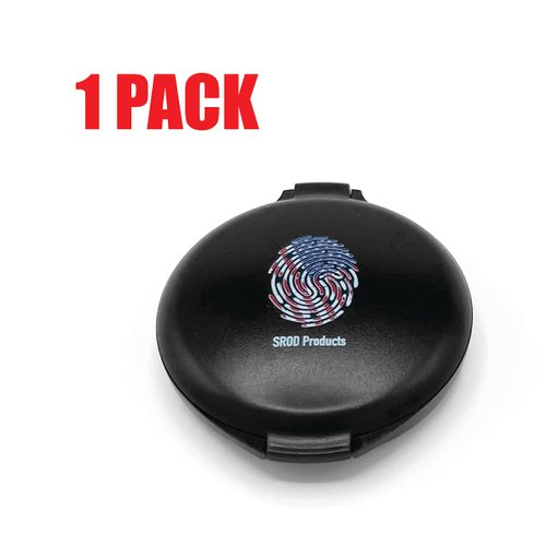 Compact Ink Pad for Fingerprints - Set of 1, Black - Easy-to-Store and Easy-to-Wash Thumbprint Ink Pad for Notaries, Schools, Police, and Crafts