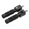 M8 Motorcycle Foldable Foot Pegs Front Footpeg Electric Car Anti-Skid Rearsets Folded Footrest Bicycle 90 Degree Fixed Folding Passenger Pedal Universal For YAMAHA Honda Suzuki Kawasaki Ducati Aprilia