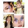 12 Sheets Glitter Temporary Tattoos - 4.1 x 4.7 In Colorful High-End Festival Makeup Stickers for Face Eye Makeup Birthday Party Favors Gifts
