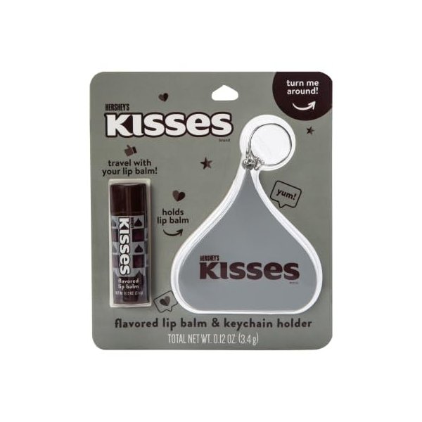 Chocolate Flavored Lip Balm & Keychain 0.12 oz (Pack of 1)