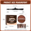 Dual Color Eyebrow Pomade with Styling Gel,Long Lasting Waterproof Eyebrow Kit Makeup,Create Natural Brow Makeup (Light Brown + Black)