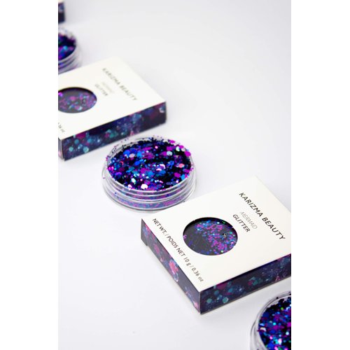 KARIZMA Mermaid Glitter. 10g Chunky Face Glitter, Hair Glitter, Eye Glitter and Body Glitter for Women. Rave Glitter, Festival Accessories, Cosmetic Glitter Makeup. Loose Glitter Set