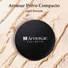 Arousar Pressed Face Powder, Flawless and Oil Control Pressed Setting Powder, Long Lasting Matte Finish 5# CARAMEL 05