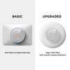 elago Wall Plate Cover Designed for Google Nest thermostat E Wall Plate (2017)(White) - ONLY Compatible with Nest Thermostat E, Hard ABS Material, Not compatible with 2020 models[US Patent Registered]