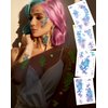 16 Sheets Luminous Mermaid Scale Temporary Tattoos Stickers,Glow in The Dark Mermaid Themed Tattoos Stickers Party Decoration Supplies Party favors for Kids Adults