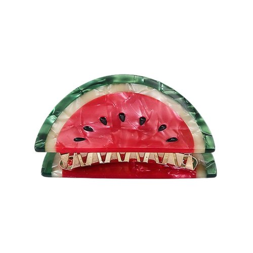 Watermelon Hair Clips,Cellulose Acetate Hair Clips,Small Claw Clips for Girl,Hair Accessories
