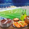 ADXCO 50 Pieces Football Shaped Disposable Paper Plates Football Party Plates Football Party Supplies for Football Theme Party Supplies Sports Game Birthday Decoration, 9.4 x 5.9 Inch