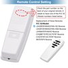 Hampton Bay Ceiling Fan Remote Replacement UC7078T FANHD L3H2003FANHD FANHD6 L3H2010FANHD RR7078TR 7066TX UC7083T UC7848T with Reverse Button and Wall Mount