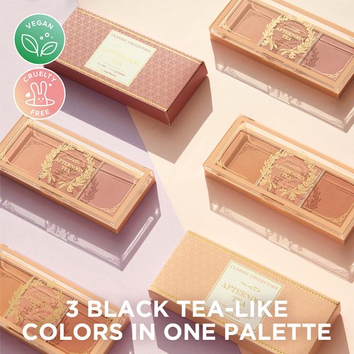 I'm Meme Palette - Afternoon Tea Blusher | Warm Flavor, Warm Tone Blush for Cheek, Natural Makeup, Neutral Tone, 3 Shades Palette, Matte Powder Blush for Face & Cheeks, For All Skin Tones, 0.4 oz