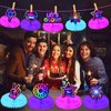 9Pcs Glow Honeycomb Centerpieces for Glow Party Decorations,Honeycomb Table Toppers, Glow Neon Party Decorations Baby Shower Wedding Party Neon Centerpieces for Tables
