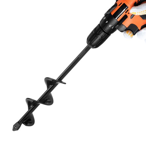 Garden Auger Drill Bit for Planting Ruooson 1.6X9in Garden AugerSpiral Drill, Easy Planter Rapid Planter Plant for 3/8" Hex Drive Drill &lt;1Pcs&gt;. (1.6x9 in)