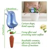 4 Pack Self Watering Spikes, Indoor Plant Watering Globes, Bird Shape Automatic Irrigation Spikes, Self-Watering Terracotta Spikes, Plant Watering Devices（Blue）