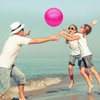 GCQJOQ 6 Pcs 9 Inch Inflatable Bouncy Balls with Hand Air Pump for Indoor Outdoor Play Balls (Pink)
