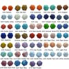 Alenybeby 50pcs 14mm Silicone Polyhedron Pearl Beads for Pen Silicone Icosahedron Beads for Keychain Mom Woman Lanyards Making DIY Craft Jewelry Beading Accessory