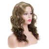 Wiwige Long Curly Wavy Brown Wig for Women Natural Looking Synthetic Halloween Cosplay Costume Wig