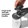 OXO Good Grips Smooth Edge Manual Can Opener in Black Stainless Steel