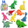 Dinosaur Bath Toys for Toddler 1-3: Kids Dinosaur Toys Mold Free Floating Pool Bathtub Toys - Birthday Gifts Easter Basket Stuffers for Toddler Baby