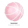 CYMYLAR 8pcs Pink Basketball Balloons for Basketball Birthday Party Decorations,Sports Theme bitrhday Party Decorations Balloons for Girl.
