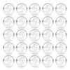 Capsule Vending Machine Round 50 pcs 1.1 inch - Gumball Machine Capsules Bulk Clear Container - Easter Basket Stuffers Birthday Gifts Pinata Stuffers DIY Craft Supplies - Clear Capsules Empty