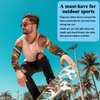SOLENOBLE 20Pcs Temporary Tattoo Arm Sleeves Fake Temporary Tattoo Sleeves Arm Sleeves for Men Women Sunscreen Tattoo Sleeves for Body Art and Sports Outdoor Cycling Activities