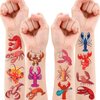 Generic Crawfish Temporary Tattoos Birthday Party Supplies Favors Decorations Super Cute 96 PCS Fake Tattoos Stickers for Boys Girls School Classroom Rewards Gifts Ideal