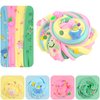 2 Pack Four Color Slime Toy - Candy Bag Packaging Butter Slime with Eight Cute Charms Included,Super Soft & Non-Sticky,Educational Stress Relief Toy,Birthday Gifts for Girl and Boys.