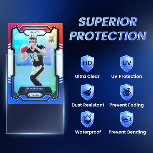 600 Counts Card Sleeves, Penny Clear Card Sleeves for Trading Cards, Baseball Card Sleeves, Trading Card Sleeve, Soft Sports Card Sleeves, Plastic Card Protector Sleeves for Football Game Cards, MTG