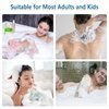 Awontar Bath Loofah Sponge, 60G Shower Loofah Exfoliating Body Scrubber Sponge, 4 Count Bath Mesh Pouf Ball for Women and Men