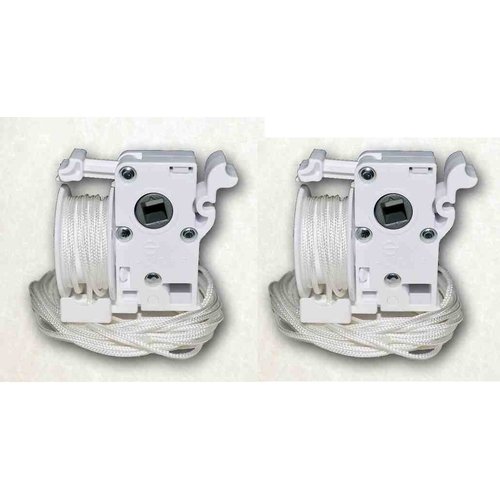 White Pre-Corded Plastic Tilter for 2" Horizontal Window Blinds (2 Qty)