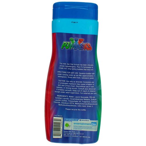 PJ Masks Bubble Bath 24Ounce Brave Blueberry, 24.0 Ounce