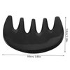 Ipetboom Horn Comb Hair Massage Comb Five Massage Comb Curling Comb Scalp Comb Scalp Massager Comb Black Water Curly Hair Comb Jade Massage Comb Scraping Board Massage Stone Spa