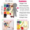 Funny Make a Face and Dress Up Stickers for Girls Boys,40pcs Make Your Own Mix and Match Sticker Sheets Art Craft Kit Toys,Including 2000+Repositionable Little Stickers