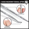 Teenitor Pedicure Tools for Feet, Ingrown Toenail Removal Kit, Surgical Stainless Steel Ingrown Toenail Clippers, Ingrown Toenail File and Lifters, Ingrown Toenail Treatment, Pedicure Kit