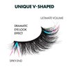 i-ENVY Fales Lashes, V-Shaped Volume Strip Lashes Dramatic Spiky Trendy Extension Soft Reusable Eye Lashes, Cat Eye Fluffy Fake Lashes (01)