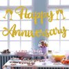 Gold Glitter Happy Anniversary Banner, We Still Do, 30th 40th 50th 60th 70th Wedding Anniversary Party Decorations Supplies