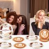 gisgfim 48 Pcs Coffee Party Plates Supplies Tableware Set Coffee Bean Birthday Party Decorations Latte Fun Coffee Cup Theme Baby Shower Party Table Supplies Favors Decors for 48 Guests