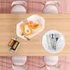 simarro Miniature Dollhouse Breakfast Accessories, 46 Pcs 1:12 Scale Mini Toast Machine Bread Milk Eggs Cups Fruits Plates Fork Spoons Drink for Dollhouse Kitchen Scene and Cake Topper Decor