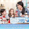 Aursy Christmas Crafts for Kids, 9 Pack DIY Build a Snowman Kit for Kids, Christmas Gifts for Kids, Stocking Stuffers for Kids, DIY Air Dry Modeling Clay Snowman, Decor Creative Xmas Crafts Gift