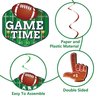 48Pcs Football Hanging Swirls Rugby Party Decorations Supplies, Hanging Spirals Football Theme Party Decor, Wall Ceiling Hanging Banner Football Locker Decorations for Football Birthday Party