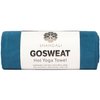 Shandali Hot Yoga GoSweat Microfiber Hand Towel in Super Absorbent Premium Evening Blue Suede for Bikram, Pilates, Gym, and Outdoor Sports. 16 x 26.5 inches.