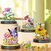 Dookok Flower Bouquet Building Set, Artificial Flowers Micro Building Set for Home Decoration, 548 Pieces Bee and Flower Bouquet Building Toys for Adult Kids Gift