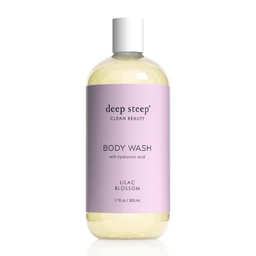 Deep Steep Body Wash with Hyaluronic Acid for Optimal Skin Hydration 17oz (Lilac Blossom)