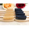Goaycer Bamboo Toothbrush Medium Bristle, 10Pcs Biodegradable Bulk Wooden Toothbrushes