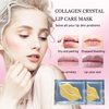 NIYET 30 pieces of Moisturizing Collagen Crystal Lip Mask - Anti-Ageing & Anti Chapped, Reduce lip Wrinkles, Fade Lip Color, Make Skin Smooth And Firm Collagen Lip Pieces (Gold-Lip Mask) …